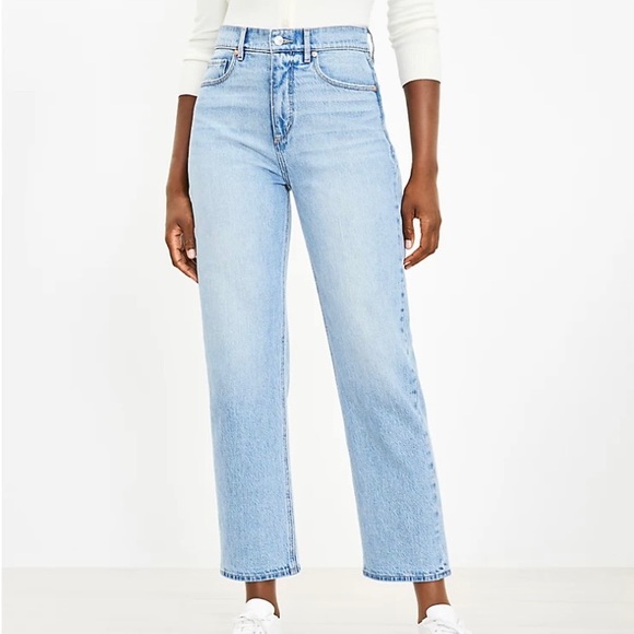 The Loft Jeans in style 90s Straight light indigo, size 27/4 petite - Picture 2 of 7